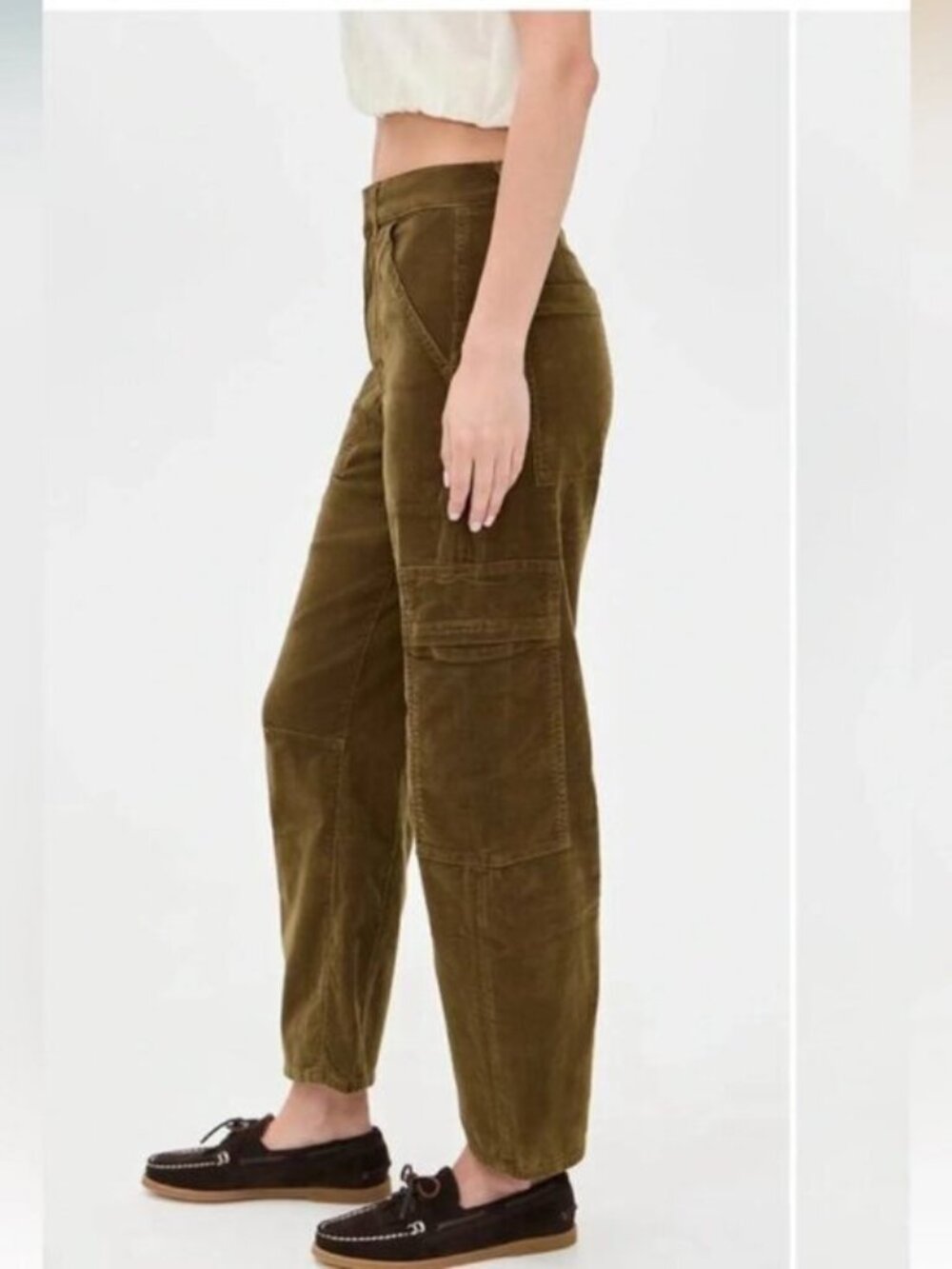 Citizens of Humanity Corduroy Marcelle Barrel Cargo Pants - Picture 3 of 9